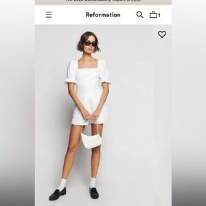Reformation Evianna Dress White